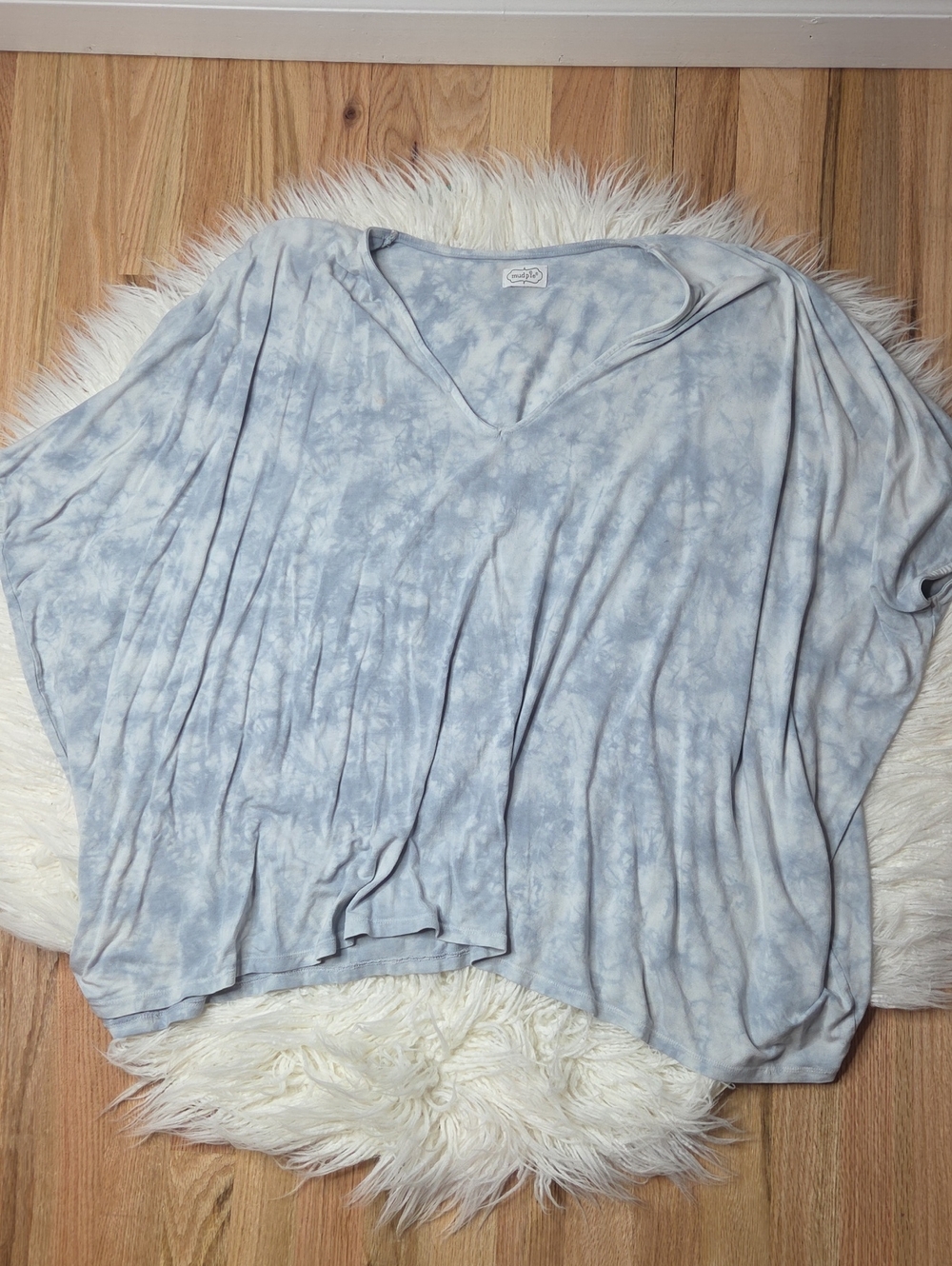 Mud Pie Light Blue Women's Top